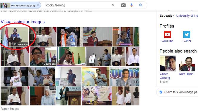 Hasil penelusuran Google Image Rocky Gerung.