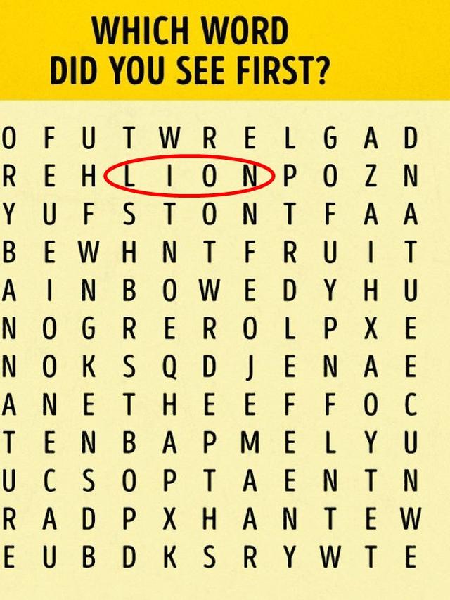 Kata Pertama yang Kamu Temukan dalam Gambar Acak Ini Dapat Ungkap Kepribadianmu