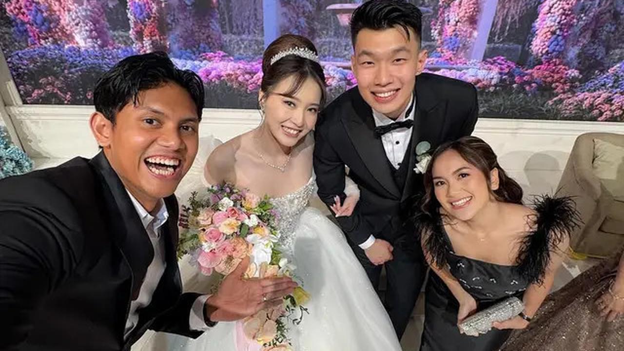 6 Potret Gaun Pengantin Mewah Nita Vior Saat Pemberkatan-Resepsi Pernikahan, Usung Konsep Internasional Serba Putih