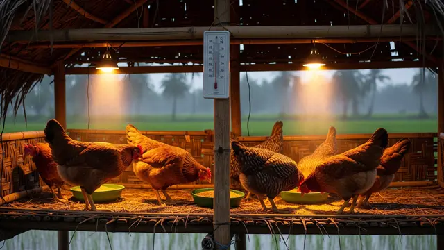 Trik Membuat Ayam Kampung Lebih Cepat Gemuk Saat Musim Hujan/Gemini AI
