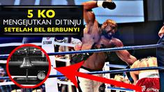 Video petinju dengan KO mengejutkan setelah bel berbunyi, salah satunya saat Tyson vs Norris pada tahun 1990.