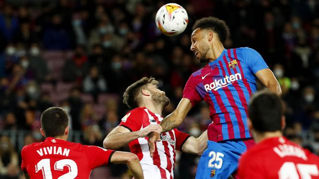 Foto: Barcelona Makin Ganas, Aubameyang Cetak Gol Lagi di Liga Spanyol