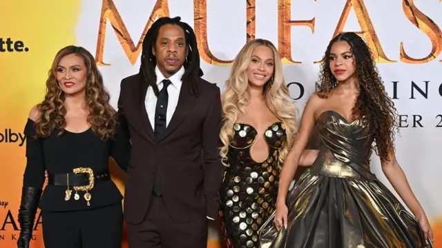 Penampilan Blue Ivy di Karpet Merah bareng Beyonce dan Jay-Z Disebut Terlalu Dewasa.  foto: (Lisa O'CONNOR / AFP)asa