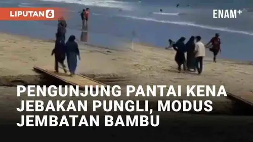 VIDEO: Viral Pengunjung Pantai Carita Kena Jebakan Pungli, Diminta Bayar Setelah Seberangi Jembatan