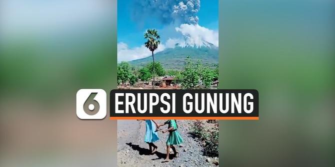 VIDEO: Gunung Lewotolok Erupsi, Ribuan Warga Mengungsi