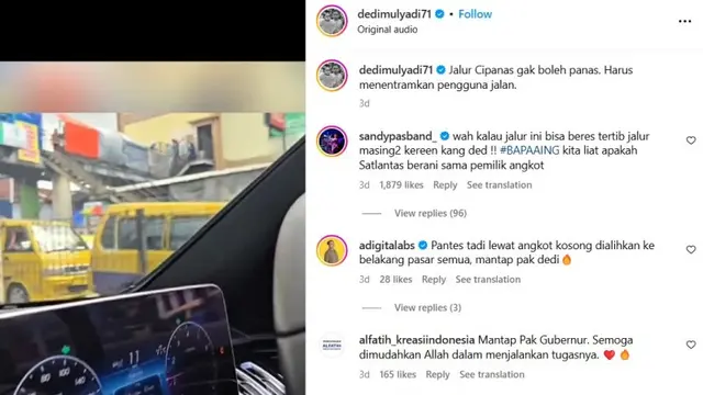 Dedi Mulyadi Minta Angkot dan PKL di Pasar Cipanas Ditertibkan Agar Jalur Mudik Tak Macet Parah