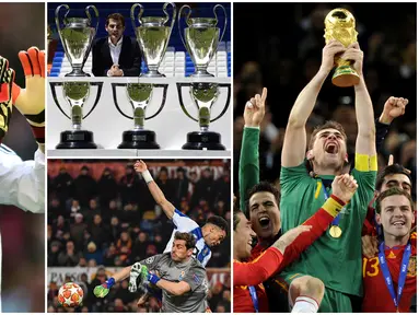 Iker Casillas secara resmi mengumumkan pensiun dari dunia sepak bola setelah 22 tahun menjadi penjaga gawang profesional. Berikut sepak terjang serta prestasi kiper terbaik sepanjang masa Real Madrid dan Timnas Spanyol.