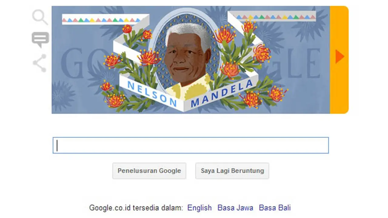 Google Doodle Rayakan Ultah Nelson Mandela