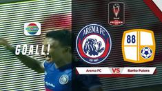 Berita video kemenangan dramatis yang dibuat Arema FC setelah tertinggal 0-2 dari Barito Putera dalam turnamen Piala Presiden 2019, Senin (4/3/2019).