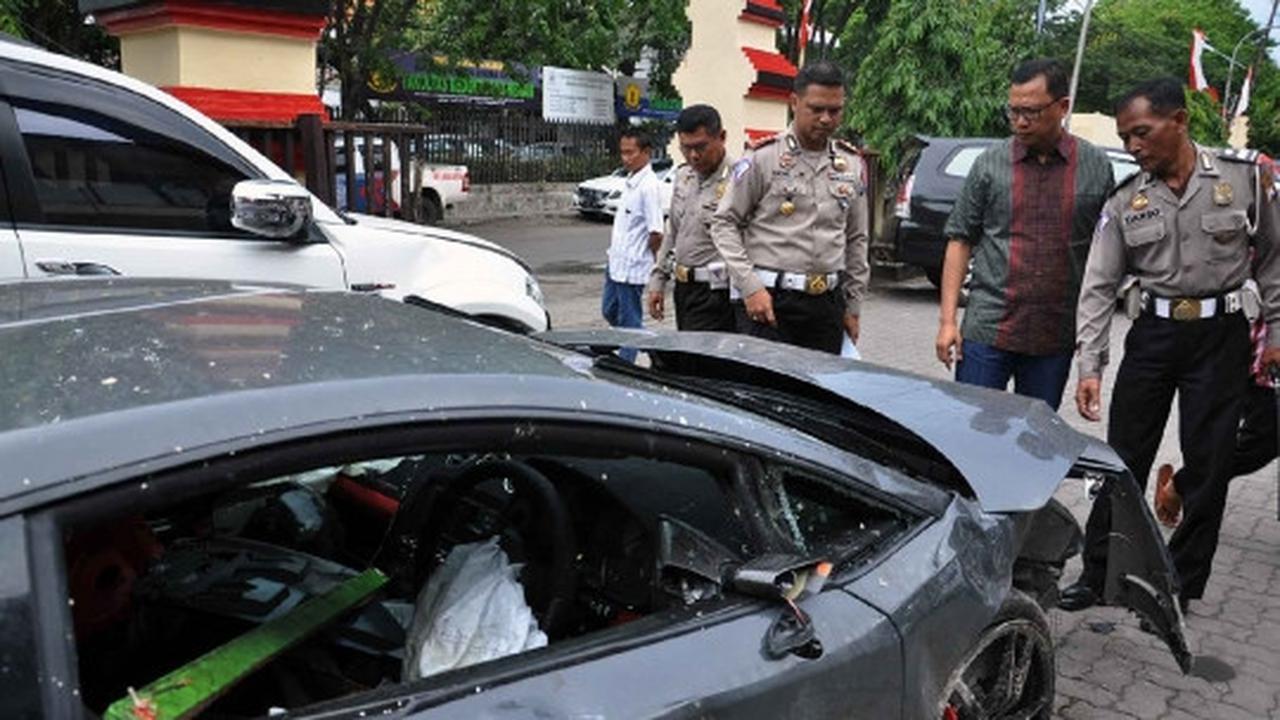 Ini Lamborghini yang tabrak penjual STMJ di Surabaya saat balap liar