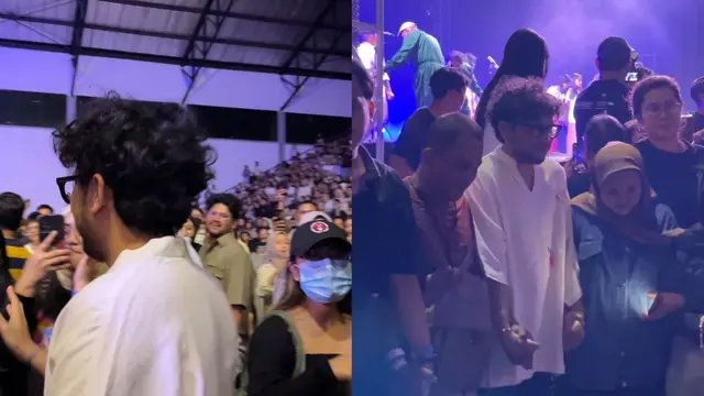Kunto Aji di Tur Sal Priadi "Zuzuzaza", yang digelar pada Jumat (30/08/2024) di Basket Hall Senayan, Jakarta (Fimela/Rianti Fitri Wulandari)