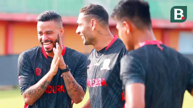 Pemain asing Madura United, Jaimerson Xavier dan striker Rafael Silva.
