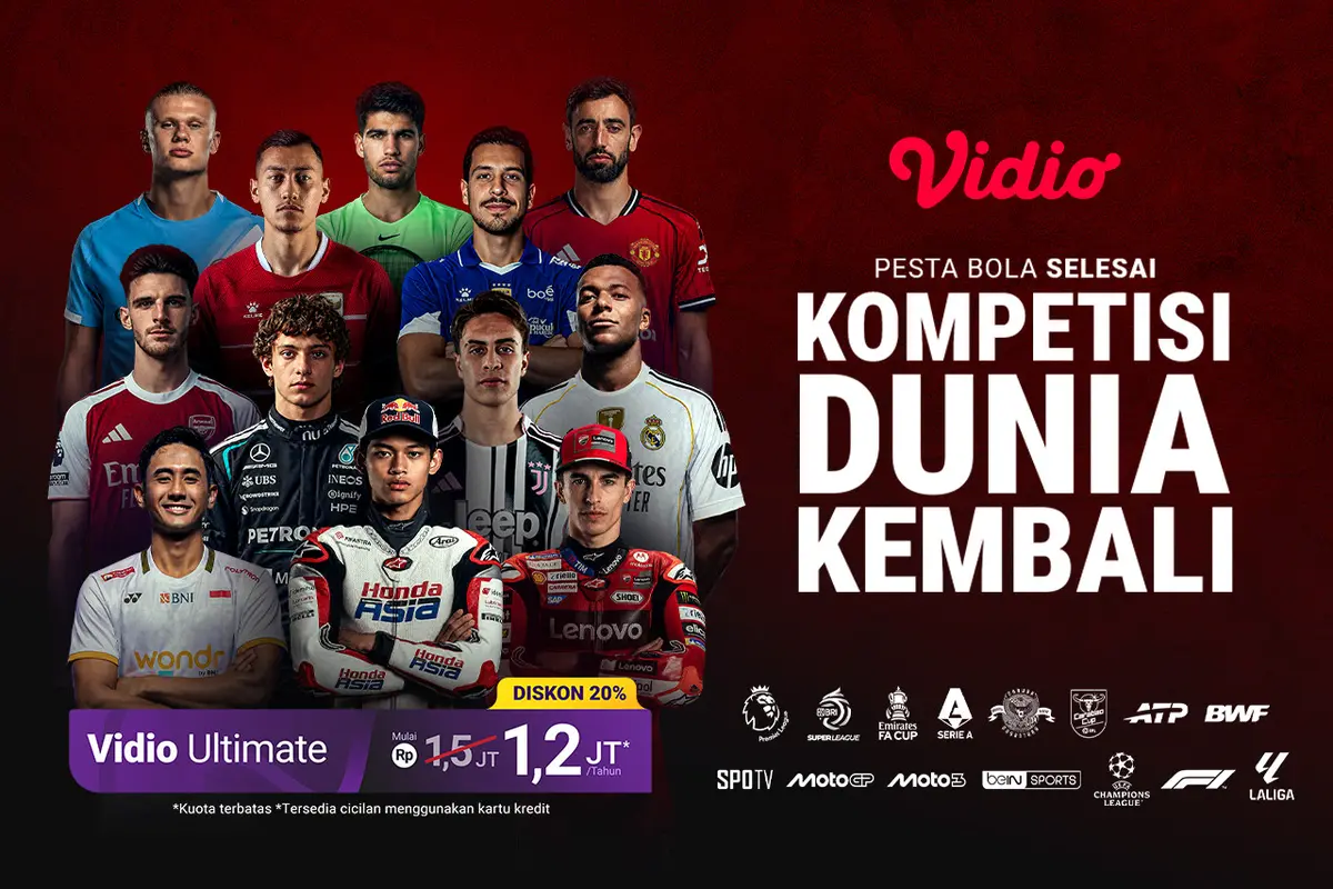 Three Lions Ada Juga di Vidio