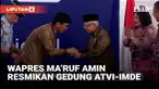Wakil Presiden RI Ma’ruf Amin meresmikan secara langsung gedung baru Akademi Televisi Indonesia (ATVI)-Institute Media Digital Emtek (IMDE) yang dibangun oleh Grup Emtek Media melalui Yayasan Indosiar di Jalan Damai 11, Duri Kepa, Kebon Jeruk, Jaka...