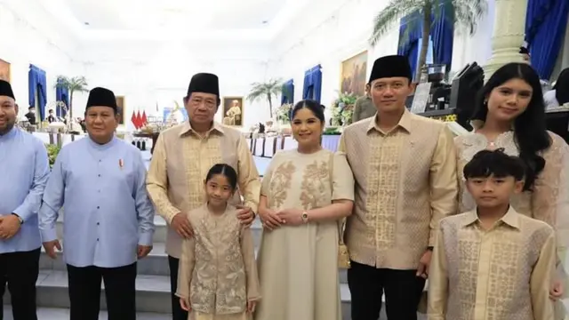 Annisa Pohan di Lebaran 2026 bersama Prabowo. [@annisayudhoyono]