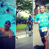 Farhan akan mengikuti ajang triathlon untuk kegiatan sosial. (Kitabisa.com)
