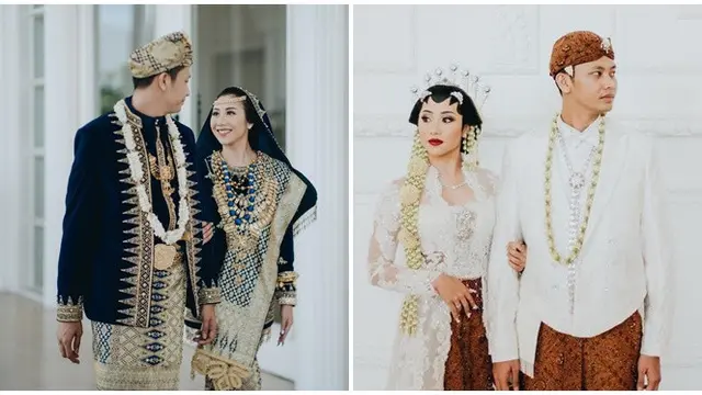 5 Pasangan Artis Ini Usung Dua Tema Adat saat Pernikahan, Memukau
