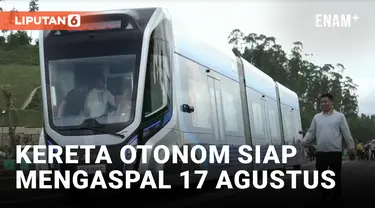 Melihat Lebih Dekat Kereta Otonom IKN yang Siap Dipakai Untuk 17 Agustus