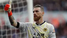 Nama pertama ada Jose Sa. Ia didatangkan ke Wolverhampton menyusul penunjukan manajer baru mereka, Bruno Lage. Pemain 28 tahun tersebut mampu tampil lebih baik dari pendahulunya dengan mencatatkan 11 clean sheet dalam 32 laga. (AFP/Adrian Dennis)