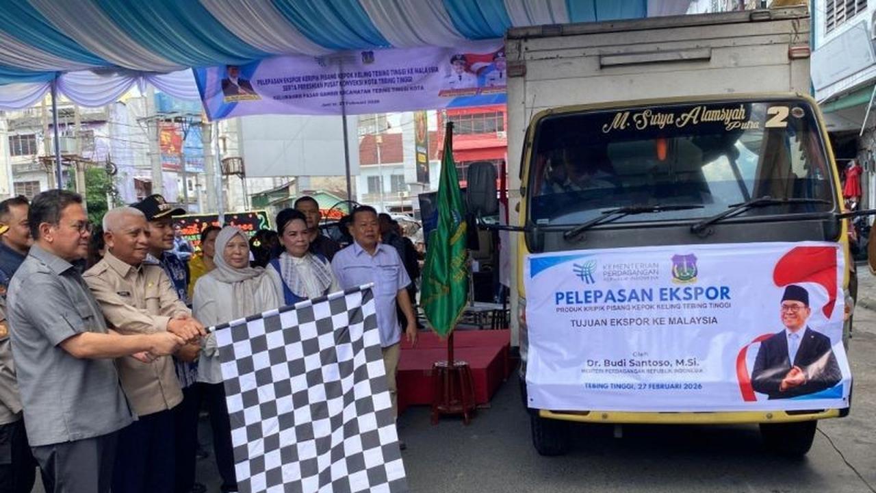Menteri Perdagangan Lepas Ekspor Keripik Pisang Tebing Tinggi ke Malaysia, Dorong UMKM Go Global