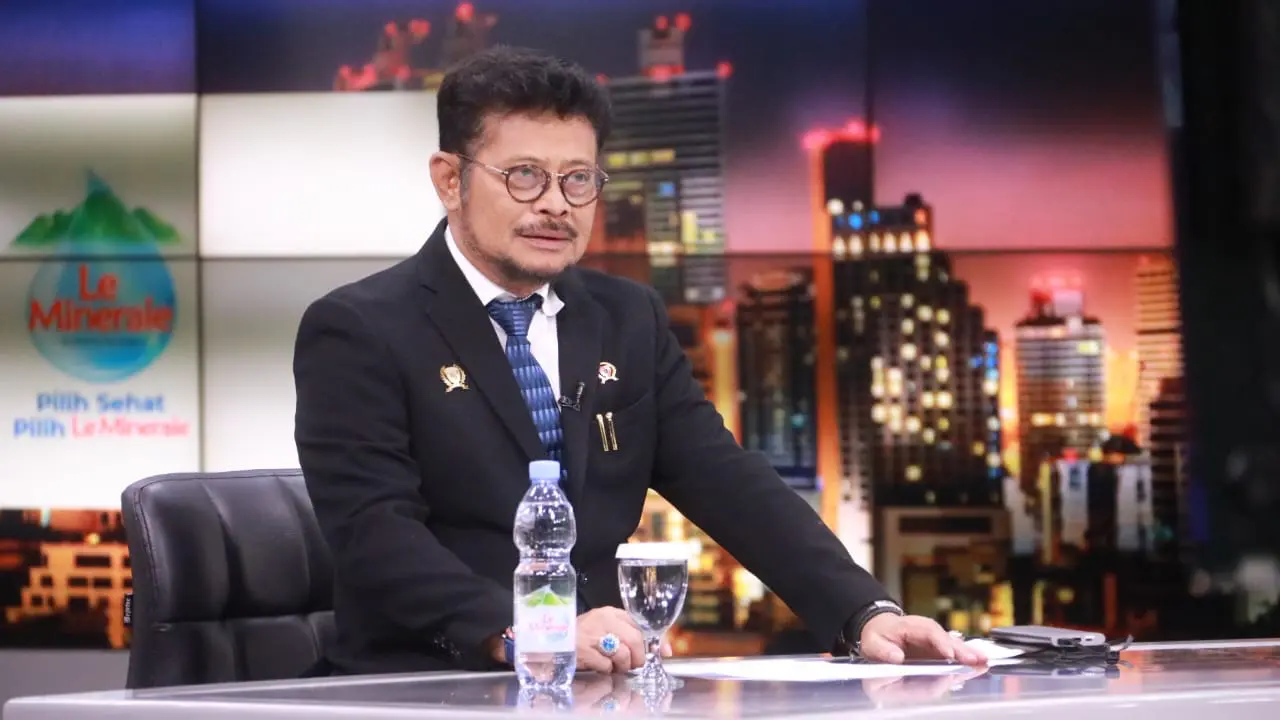 Mentan SYL Jadi News Anchor Dadakan, Sampaikan Berita Bantuan Kemanusiaan