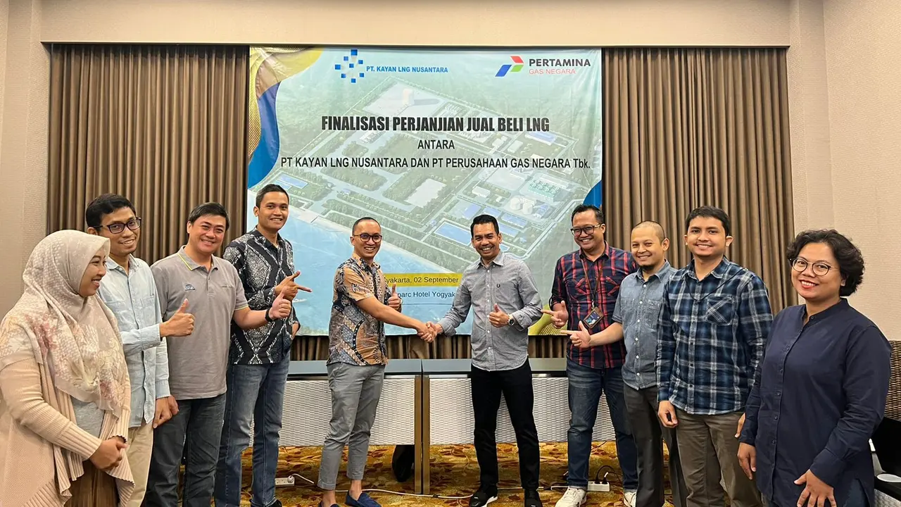 Finalisasi perjanjian jual beli LNG PT Kayan dengan PGN. (Istimewa)