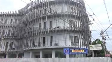 Gedung Wisma Atlet Banyuwangi kembali digunakan untuk lokasi isolasi terpusat Covid-19 di Banyuwangi. (Hermawan Arifianto/Liputan6.com)