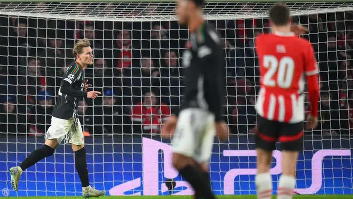 Liga Champions 2024/2025: Arsenal Cukur PSV Eindhoven 7-1