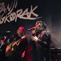 Intip gaya makeup misterius Isyana Sarasvati dengan wajah tengkorak (@isyanasarasvati)