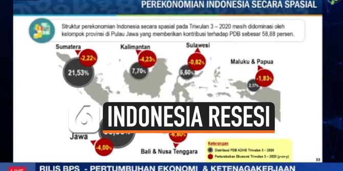 VIDEO: Resmi Resesi! Ekonomi Indonesia Kuartal III Tumbuh Minus 3,49 Persen