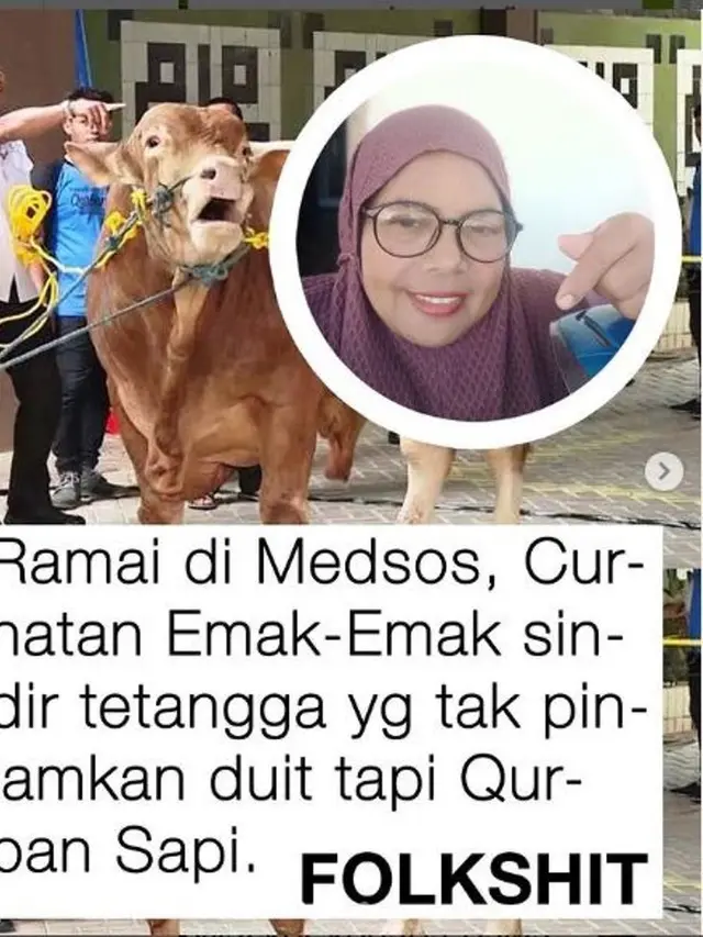 Viral Enak-Emak Sebut Tetangganya Percuma Kurban Sapi Karena Tidak Mau Pinjami Uang