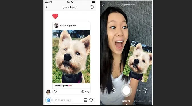 Pengguna Instagram bisa menggunakan foto atau video dari pesan yang ingin direspon sebagai stiker (Foto: Phone Arena)