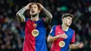 Hasil ini membuat Barcelona turun dari puncak klasemen. Punya 38 poin, Barcelona kini ada di bawah Atletico Madrid yang mampu mengumpulkan 41 poin. Sementara, Real Madrid ada di peringkat ke-3 dengan 37 poin. (AP Photo/Joan Monfort)