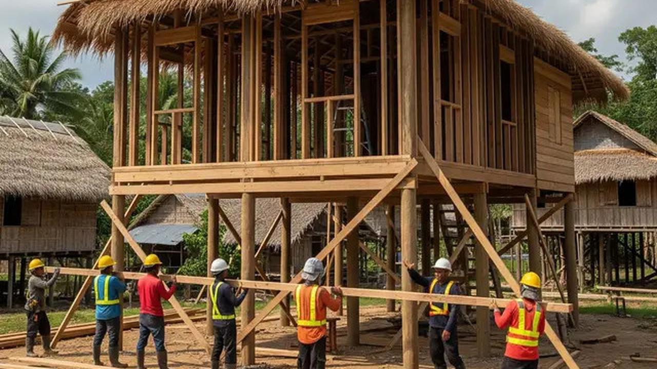 10 Rumah Sederhana Berbentuk Panggung dengan 5 Kamar di Desa, Inspirasi Hunian Nyaman dan Estetik