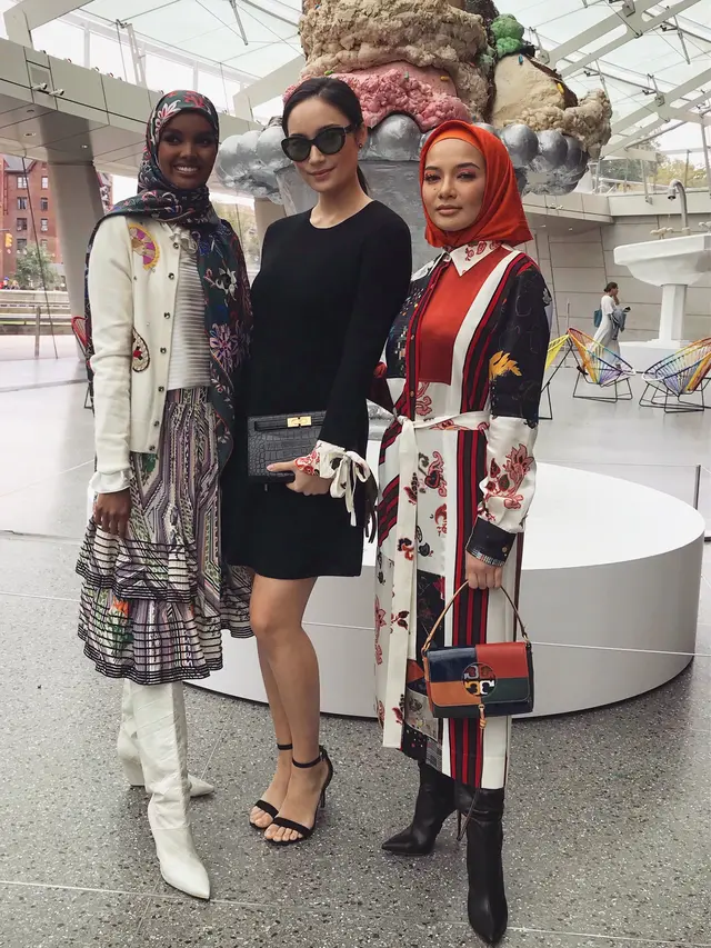 Tatjana Saphira, Halima Aden, dan Neelofa