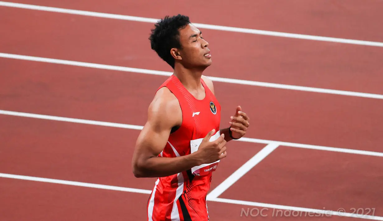 Namun, catatan waktu yang dicapai Zohri kali ini merupakan yang terbaik pada tahun ini. Sebelum lomba, Zohri tercatat memiliki catatan waktu 10,34 detik untuk season best, yang kini berhasil diperbaikinya menjadi 10,26 detik. (Dok NOC Indonesia)