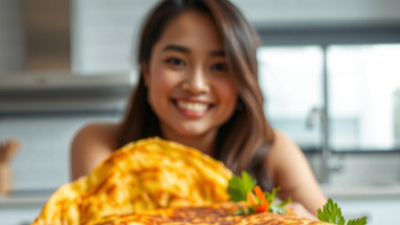 Ilustrasi Telur Dadar Crispy