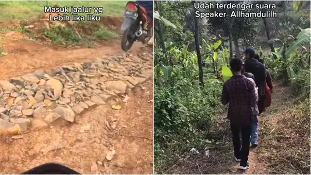 Viral Perjuangan Antar Pengantin Lewati Rute Off Road, Naik Turun Gunung Bak Hiking