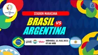 BRASIL VS ARGENTINA (Liputan6.com/Abdillah)