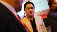 Ketua KOI (Komite Olimpiade Indonesia) terpilih Erick Tohir, Saat menghadiri kongres KOI di Gandaria, Jakarta, Sabtu (31/10/2015). (Bola.com / Nicklas Hanoatubun).