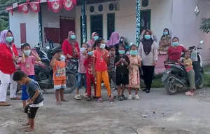 Abu Anak Krakatau Selimuti 146 Desa di Lampung Selatan