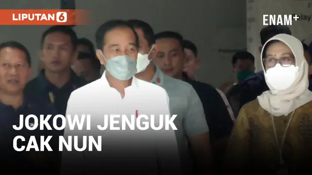 Jokowi Jenguk Cak Nun Bersama Pratikno