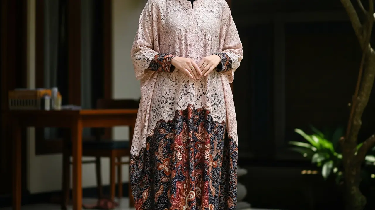 Model Gamis Batik Brokat Nyaman Dipakai