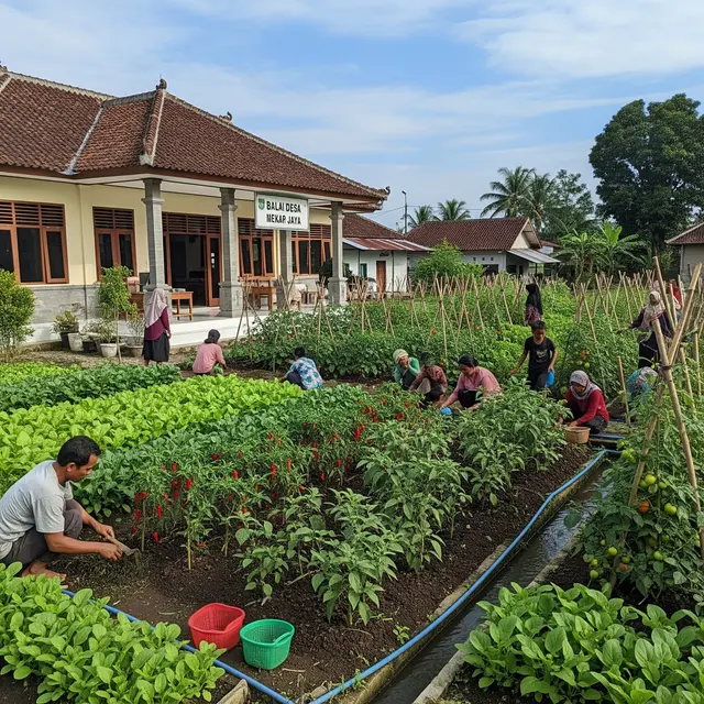 Cara Mengubah Lahan Kosong di Samping Balai Desa Jadi Kebun Produktif Bernilai Jual