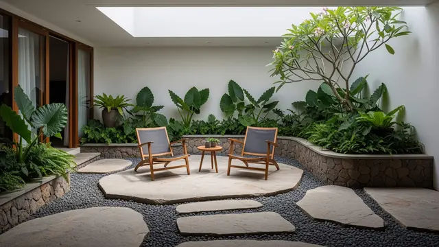 Desain Rumah dengan Konsep Inner Courtyard yang Bikin Udara Lebih Sejuk