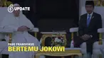 Pemimpin tertinggi Gereja Katolik Sedunia, Paus Fransiskus tiba di Istana Merdeka Jakarta, Rabu (4/9/2024). Kedatangan Kepala Negara Vatikan itu akan bertemu dengan Presiden Joko Widodo atau Jokowi.