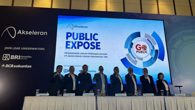 Paparan publik PT Akselerasi Usaha Indonesia Tbk atau disebut Akseleran, Senin (3/7/2023). (Foto: Liputan6.com/Elga N)