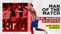Berita Motion grafis catatan permainan apik Jose Gimenez yang sumbang satu gol dan jadi man of the match dari laga Real Madrid kontra Atletico Madrid.