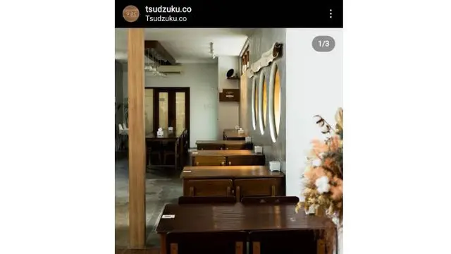 Tampak dalam Tsudzuku. (Sumber: Instagram @tsudzuku.co)