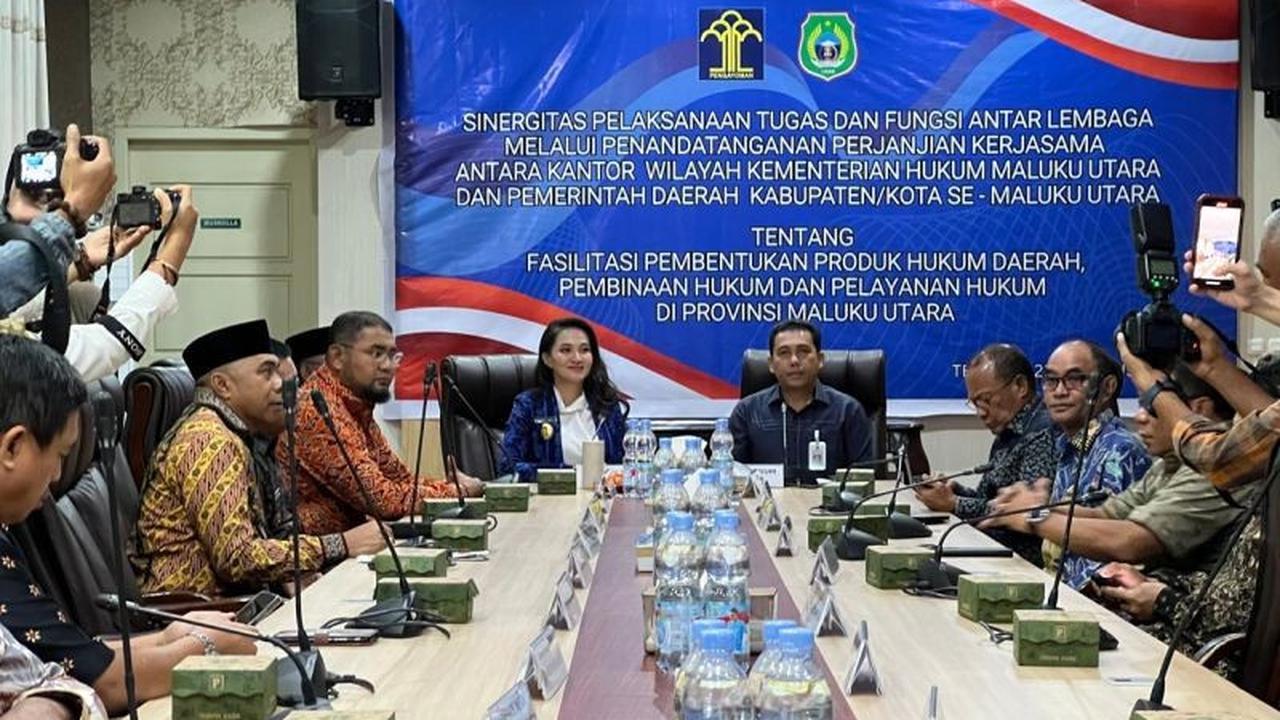 Terungkap, Hanya 142 Desa Punya Pos Bantuan Hukum: Kemenkum Teken MoU Kerja Sama Hukum Malut dengan Kepala Daerah